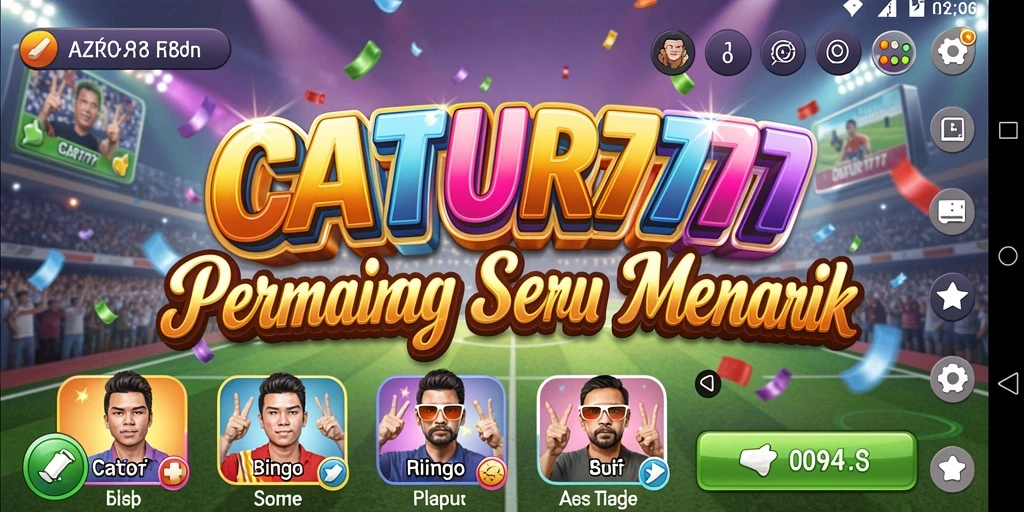Tampilan gameplay seru di CATUR777 dengan suasana Bingo yang menegangkan.