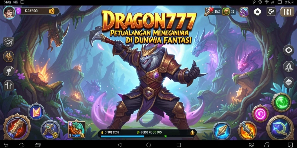 Tangkapan layar gameplay seru dari DRAGON777 dengan aksi petualangan yang mendebarkan.