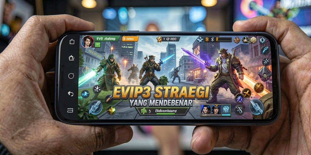 Screenshot gameplay EVIP3 yang menampilkan strategi dan pertempuran yang mendebarkan.