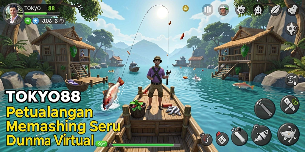 Tangkapan ikan yang menakjubkan dalam gameplay TOKYO88.